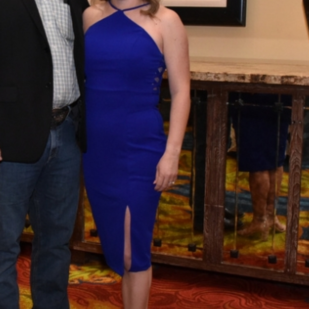 Royal blue cocktail dress size 6